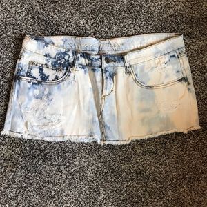 Acid wash jean skirt size 13